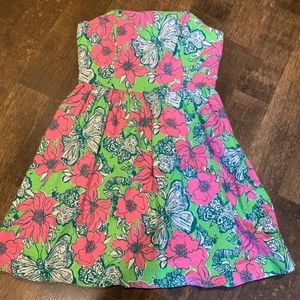 Lilly Pulitzer strapless dress size 6